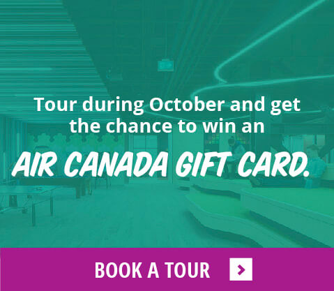 Tour during October and get the chance to win an Air Canada Gift Card.