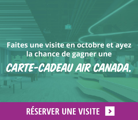 Faites une visite en octobre et ayez la chance de gagner une carte-cadeau Air Canada