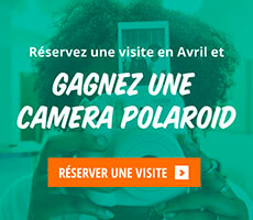 Réservez une visite en Avril et gagnez une camera polaroid