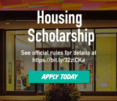 Housing Scholarship. Click to see official rules for details.
